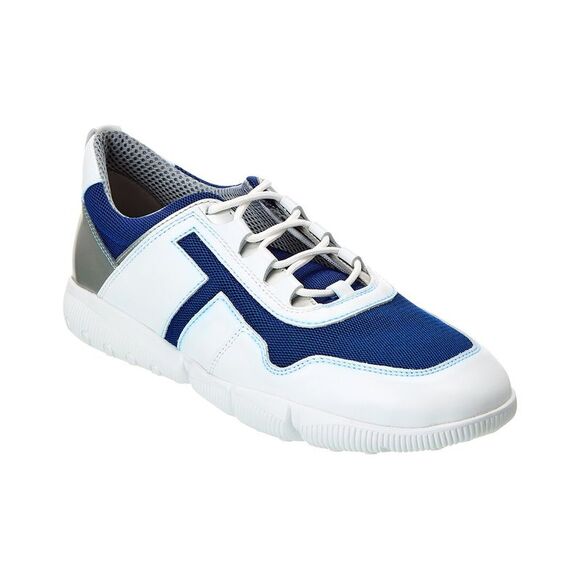 Tod’S Mesh & Leather Sneaker Blue